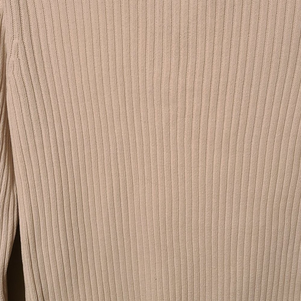 Ivory Ribbed Pullover Shirt - Picture 4 of 4